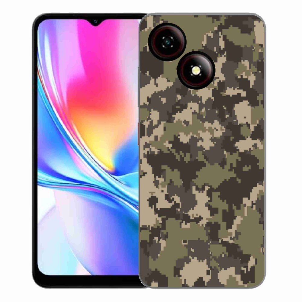 Gélový kryt mmCase na ZTE Blade A35E - maskáčový vzor 12