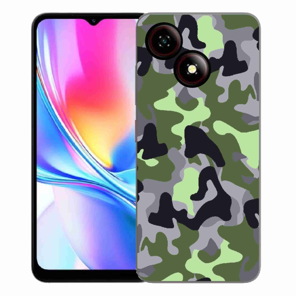 Gélový kryt mmCase na ZTE Blade A35E - maskáčový vzor 7
