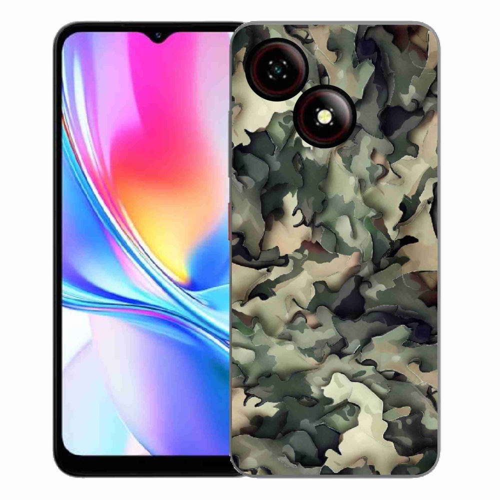 Gélový kryt mmCase na ZTE Blade A35E - maskáčový vzor 9