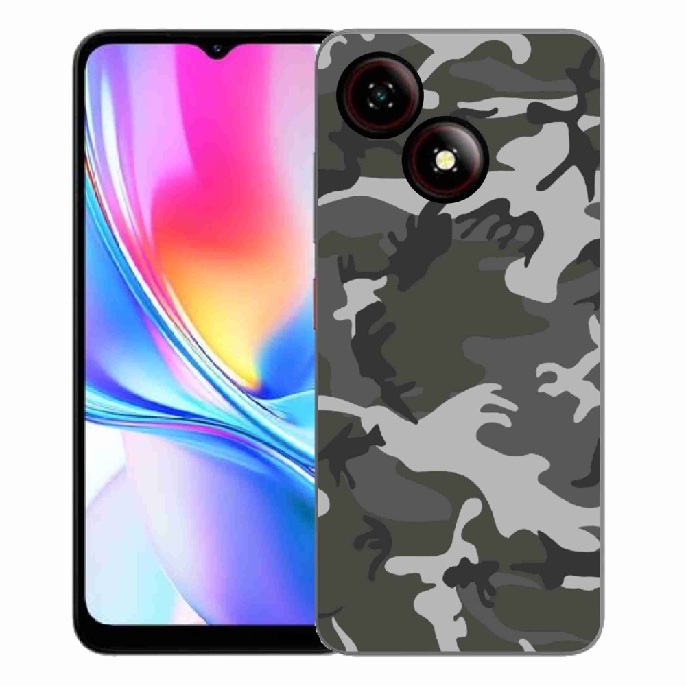 Gélový kryt mmCase na ZTE Blade A35E - maskáčový vzor