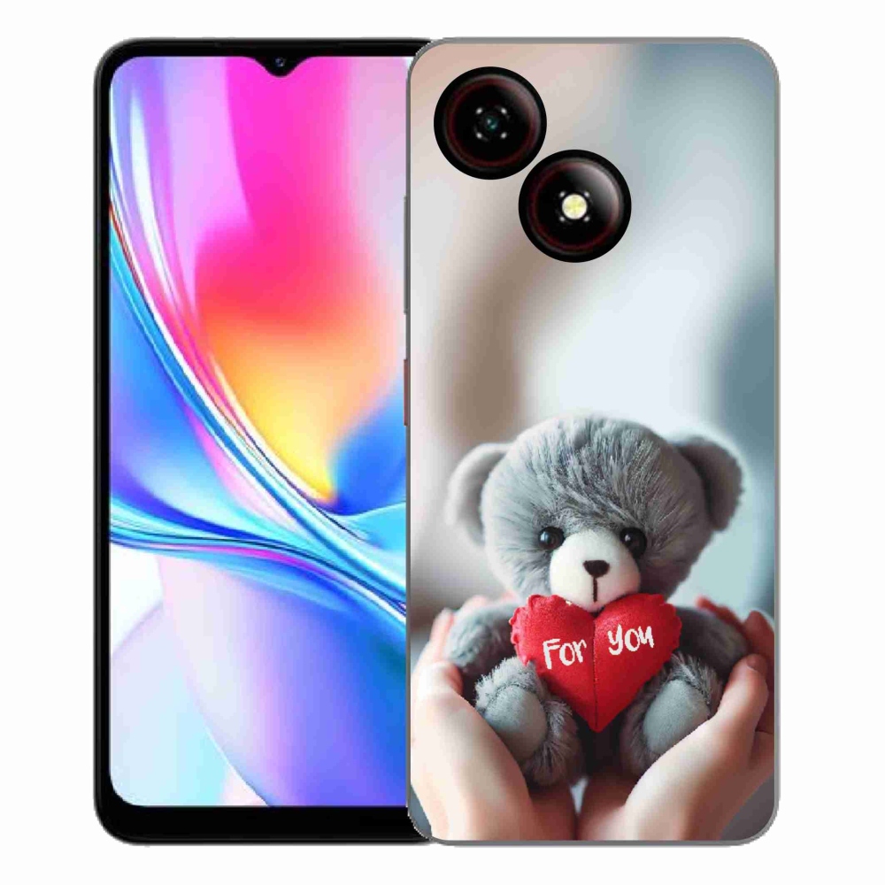 Gélový kryt mmCase na ZTE Blade A35E - medvedík pre zamilovaných