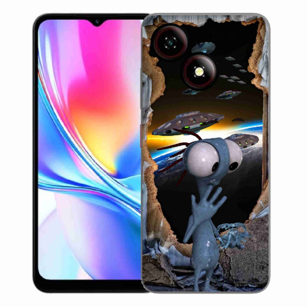 Gélový kryt mmCase na ZTE Blade A35E - mimozemšťan