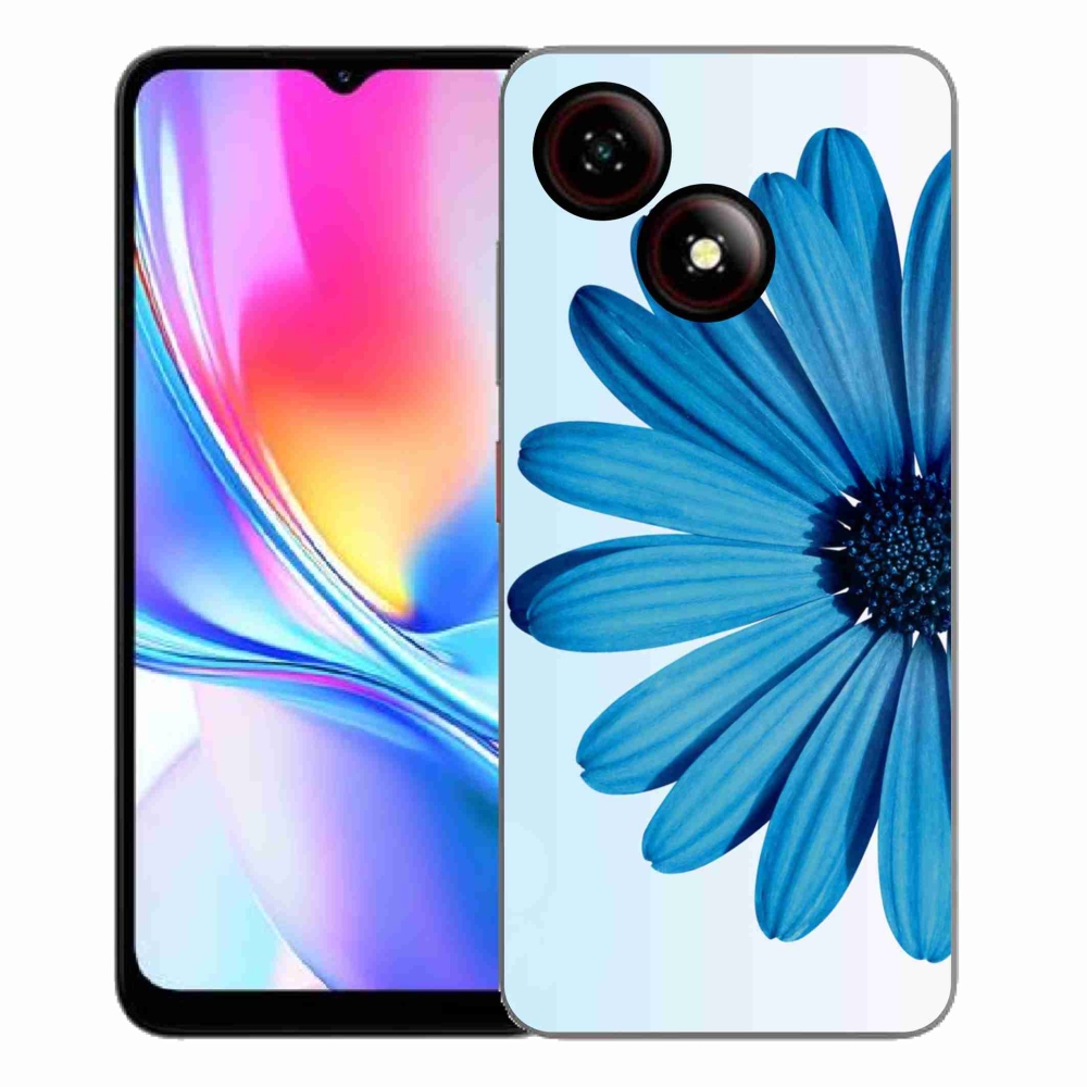 Gélový kryt mmCase na ZTE Blade A35E - modrá margaréta