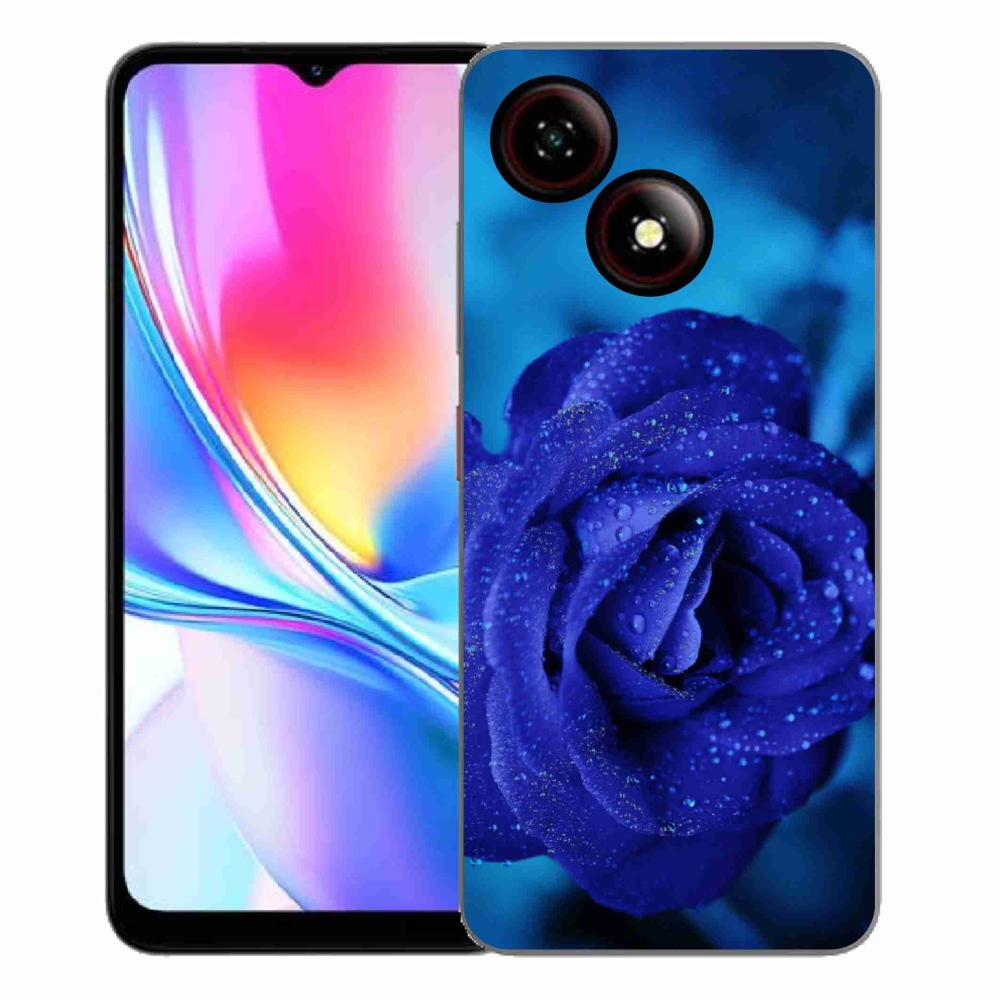 Gélový kryt mmCase na ZTE Blade A35E - modrá ruža