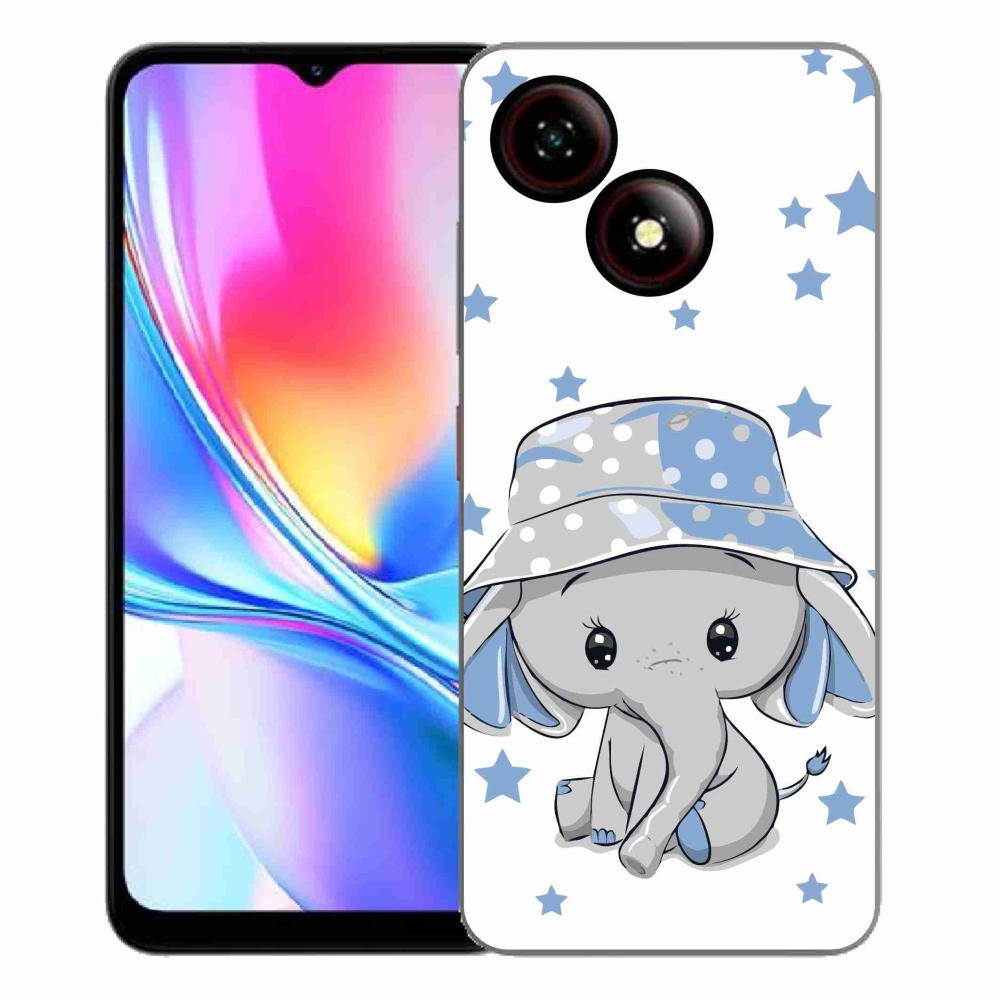 Gélový kryt mmCase na ZTE Blade A35E - modrý slon