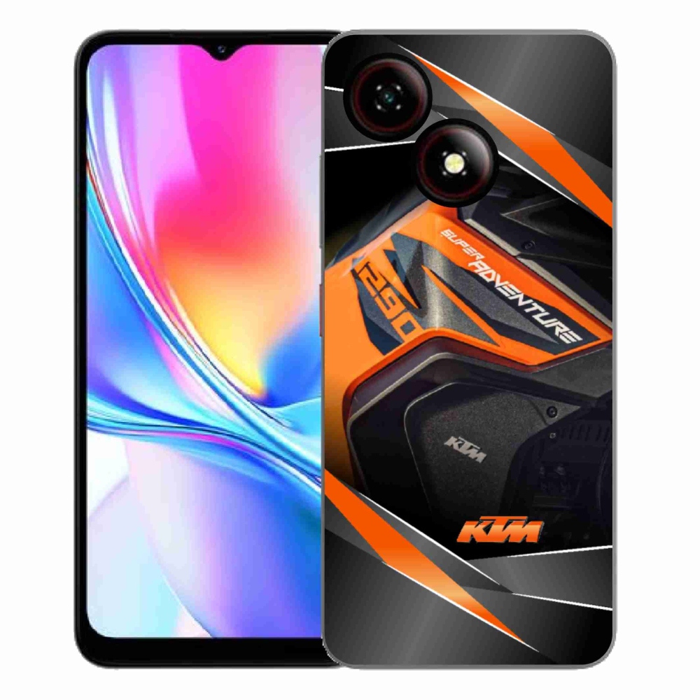 Gélový kryt mmCase na ZTE Blade A35E - motorka ktm