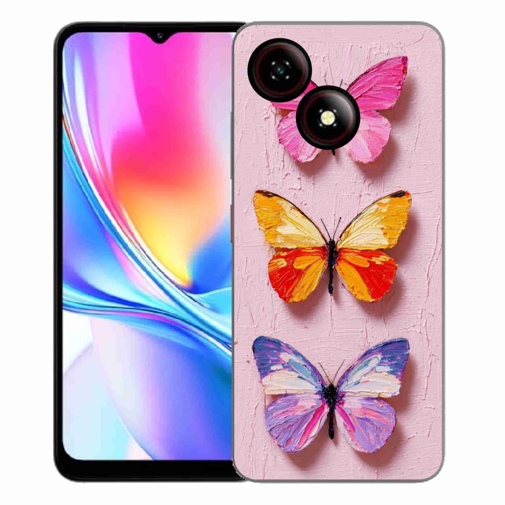 Gélový kryt mmCase na ZTE Blade A35E - motýlia trojica