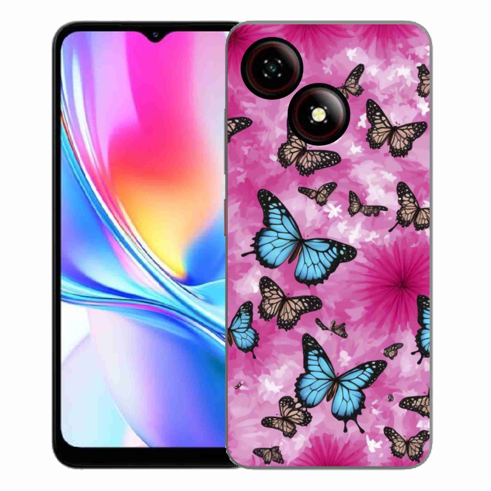 Gélový kryt mmCase na ZTE Blade A35E - motýlia záhrada