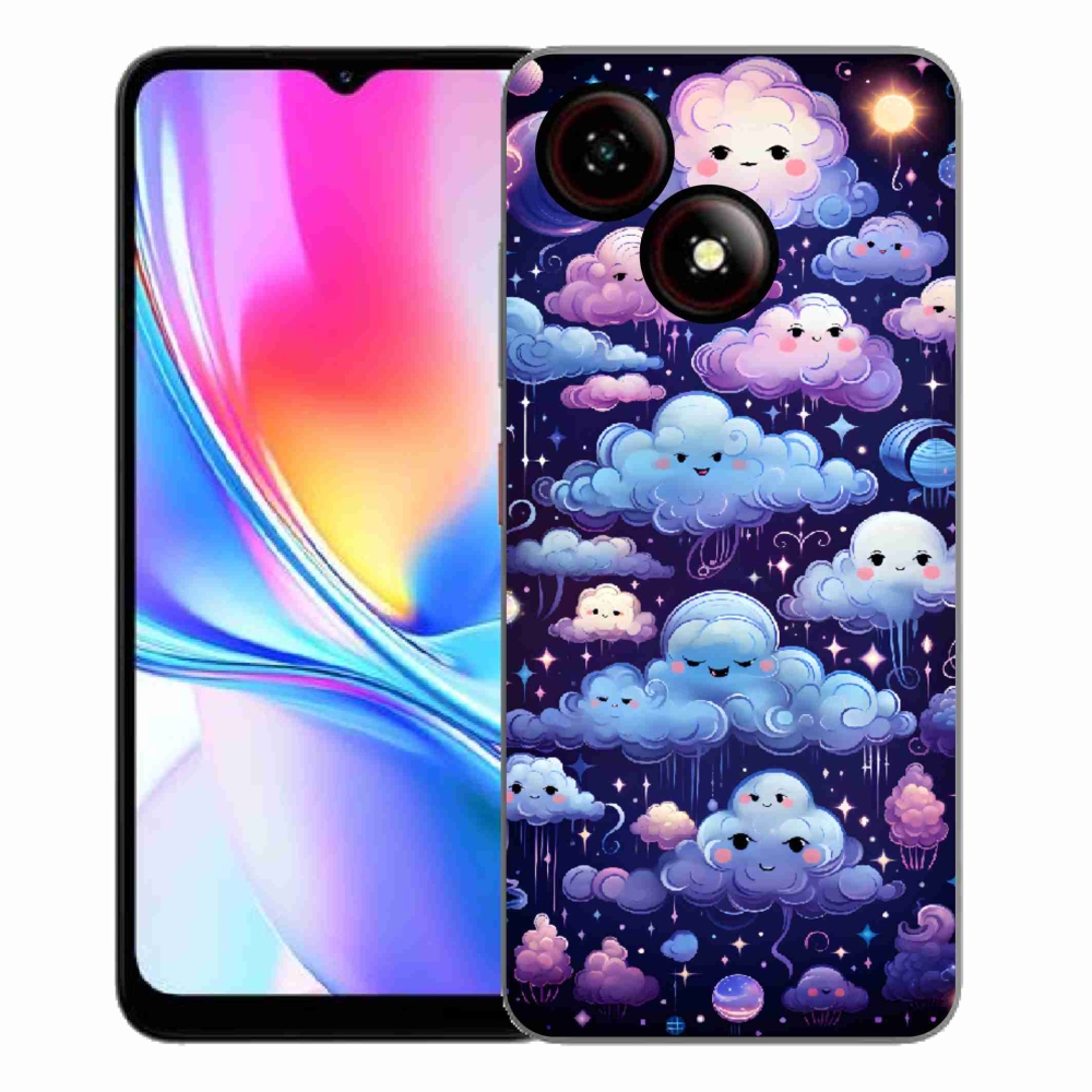 Gélový kryt mmCase na ZTE Blade A35E - mráčiky