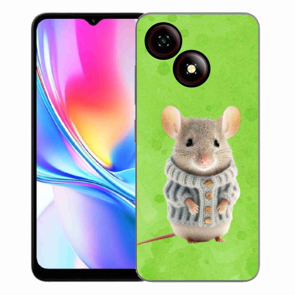 Gélový kryt mmCase na ZTE Blade A35E - myška vo svetri