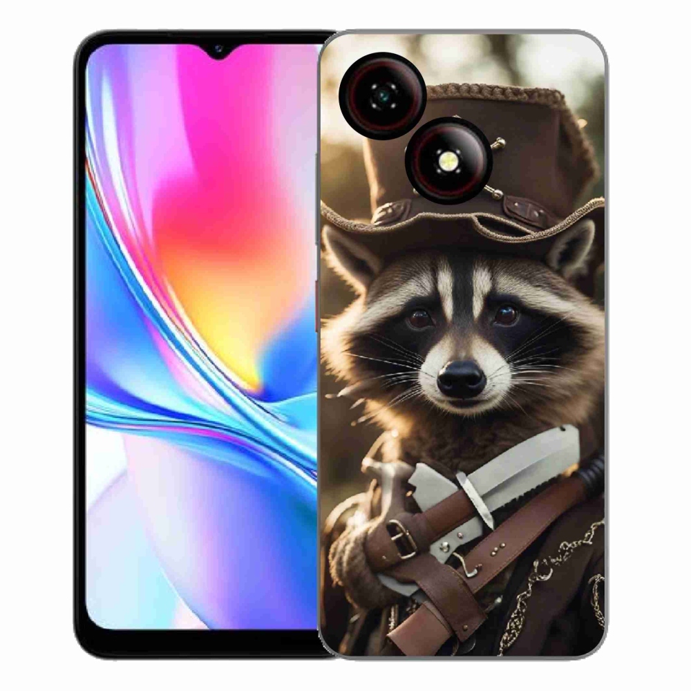 Gélový kryt mmCase na ZTE Blade A35E - mýval v uniforme