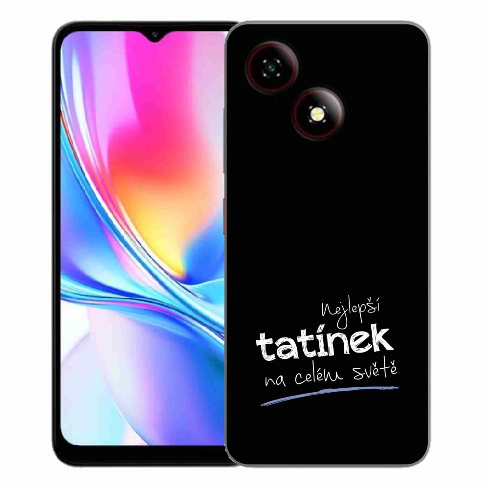 Gélový kryt mmCase na ZTE Blade A35E - najlepší otecko 4 čierne pozadie