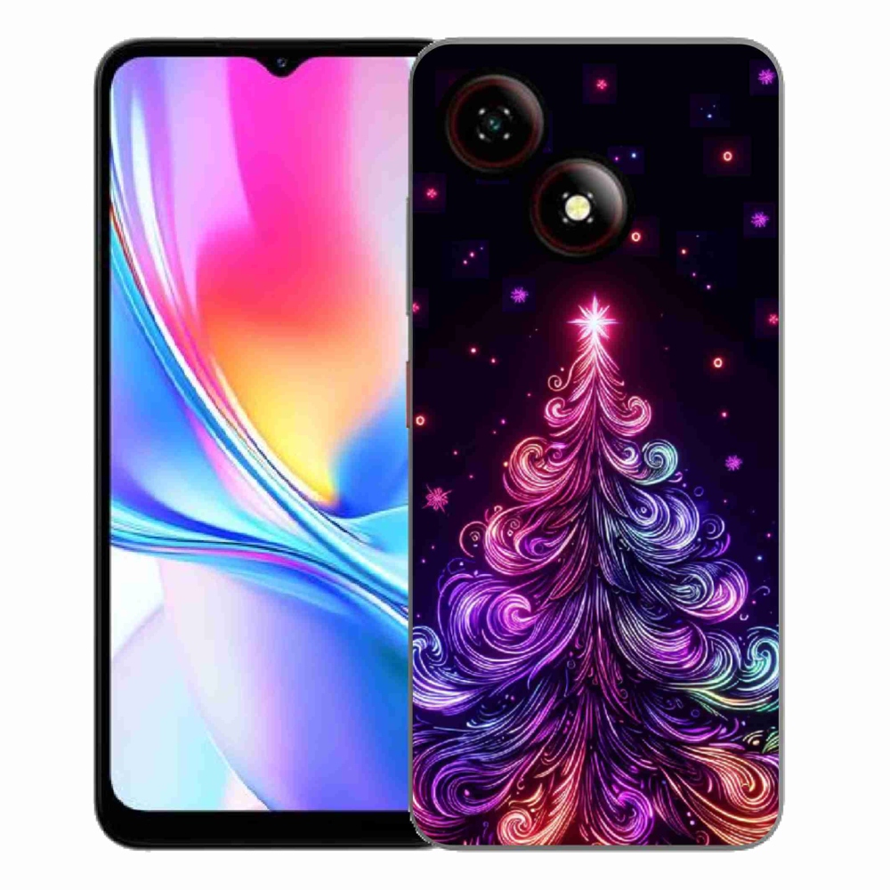 Gélový kryt mmCase na ZTE Blade A35E - neónový vianočný stromček 1