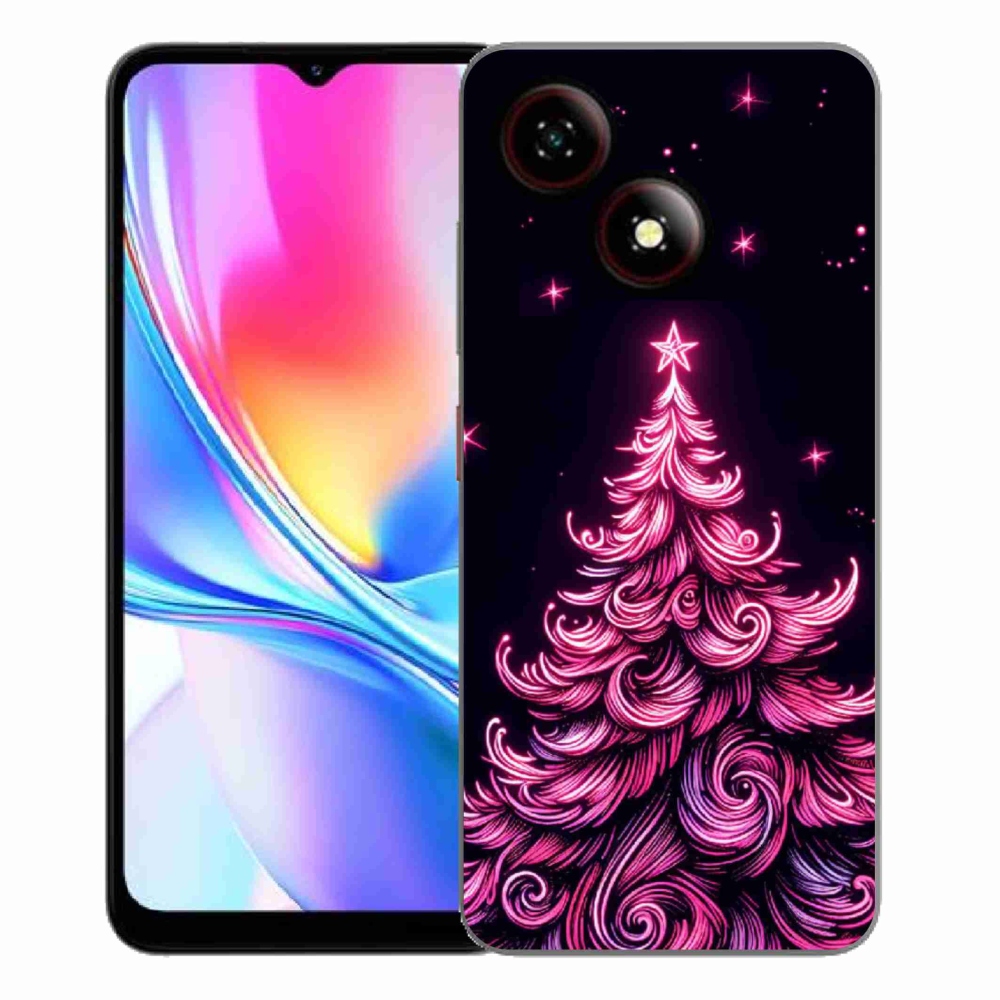 Gélový kryt mmCase na ZTE Blade A35E - neónový vianočný stromček 2