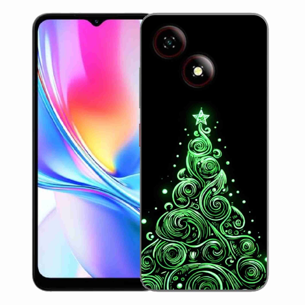 Gélový kryt mmCase na ZTE Blade A35E - neónový vianočný stromček 3