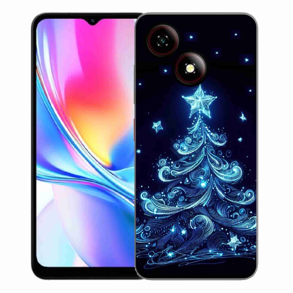 Gélový kryt mmCase na ZTE Blade A35E - neónový vianočný stromček 4