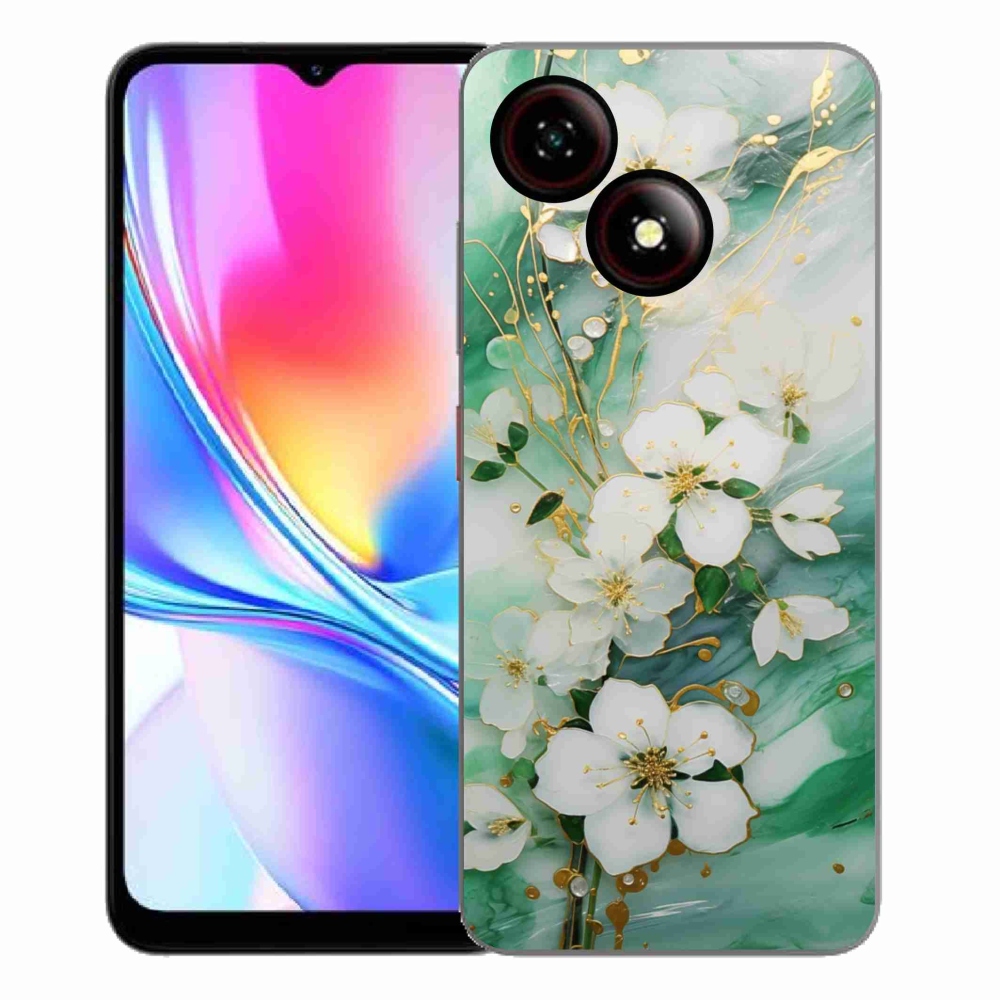 Gélový kryt mmCase na ZTE Blade A35E - nežné kvety