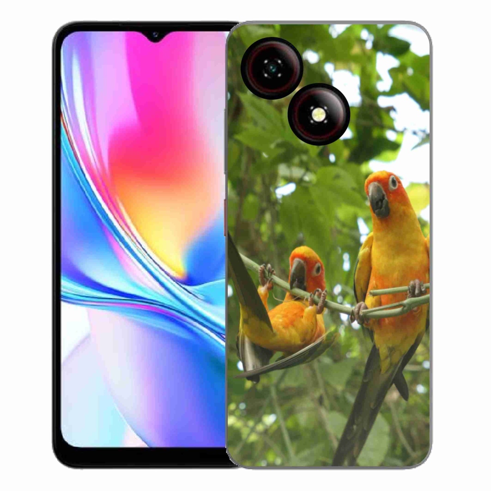Gélový kryt mmCase na ZTE Blade A35E - papagáje aratingy