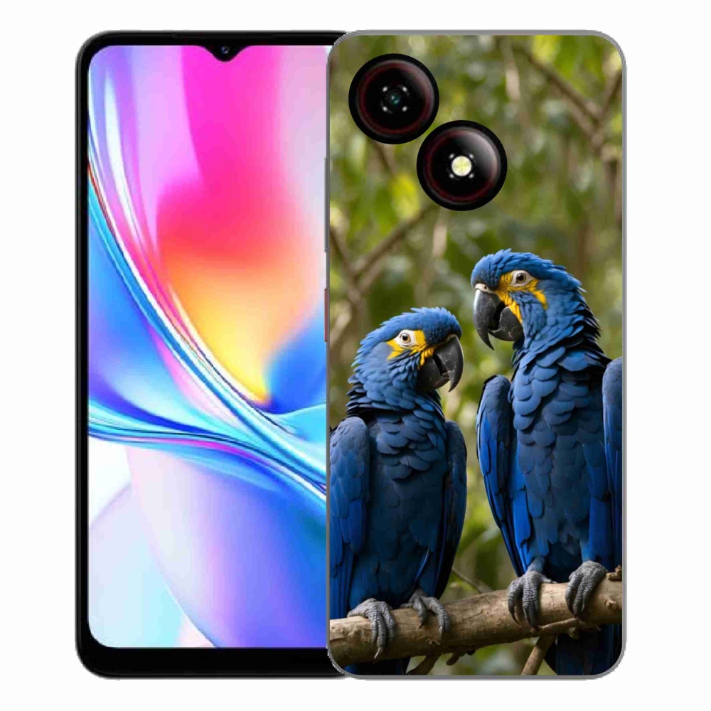 Gélový kryt mmCase na ZTE Blade A35E - papagájové duo