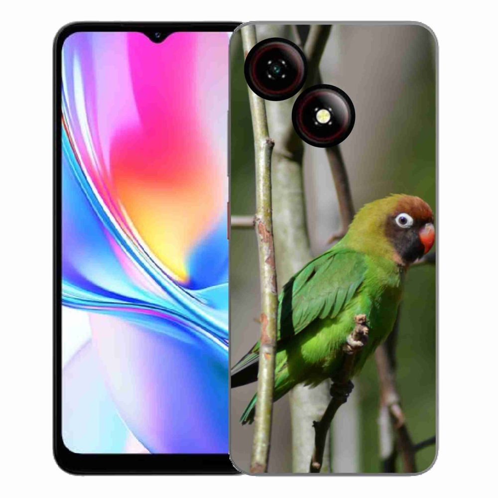 Gélový kryt mmCase na ZTE Blade A35E - papagáj agapornis