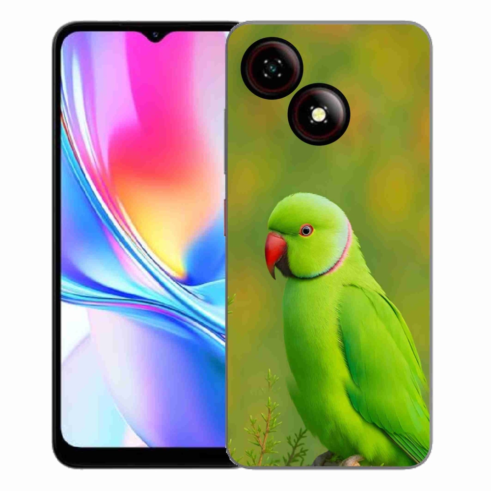 Gélový kryt mmCase na ZTE Blade A35E - papagáj Alexandr 2