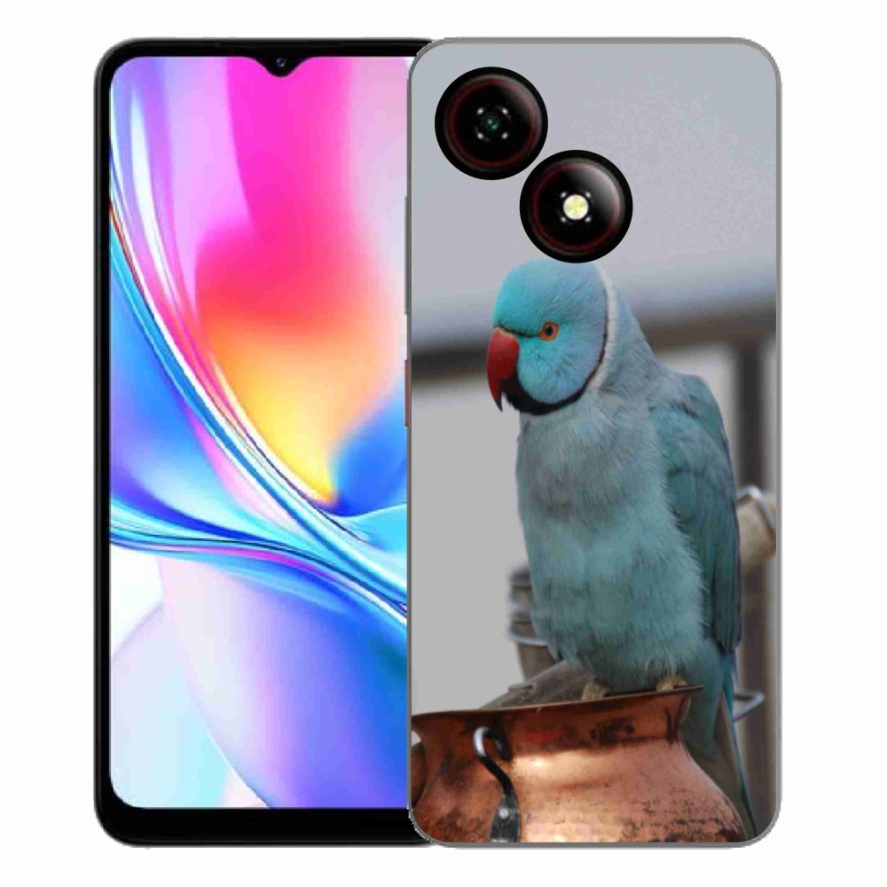 Gélový kryt mmCase na ZTE Blade A35E - papagáj alender modrý