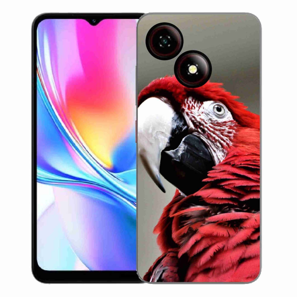 Gélový kryt mmCase na ZTE Blade A35E - papagáj ara červený