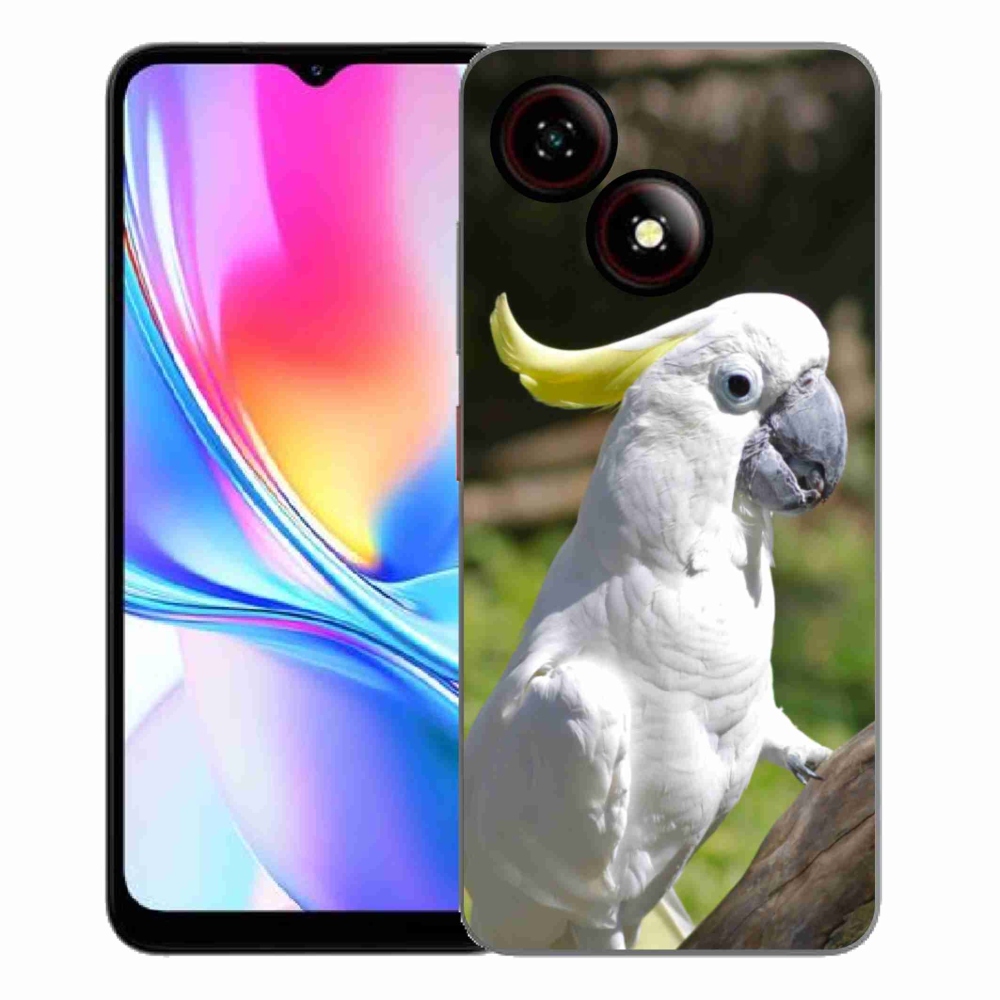 Gélový kryt mmCase na ZTE Blade A35E - papagáj kakadu 2