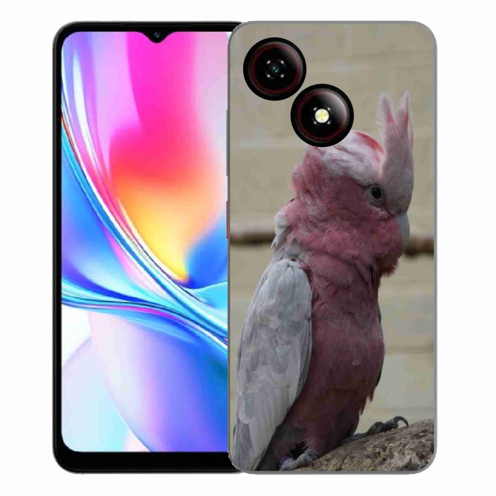 Gélový kryt mmCase na ZTE Blade A35E - papagáj kakadu ružový