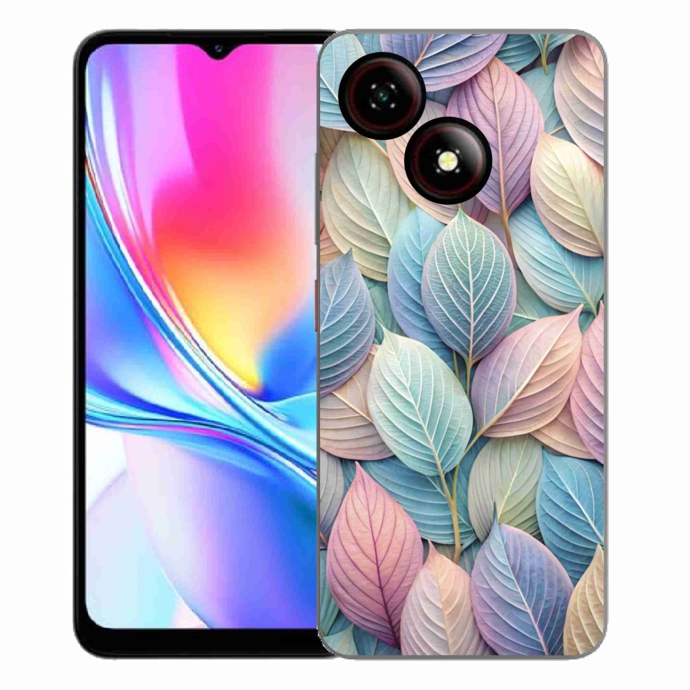 Gélový kryt mmCase na ZTE Blade A35E - pastelové listy