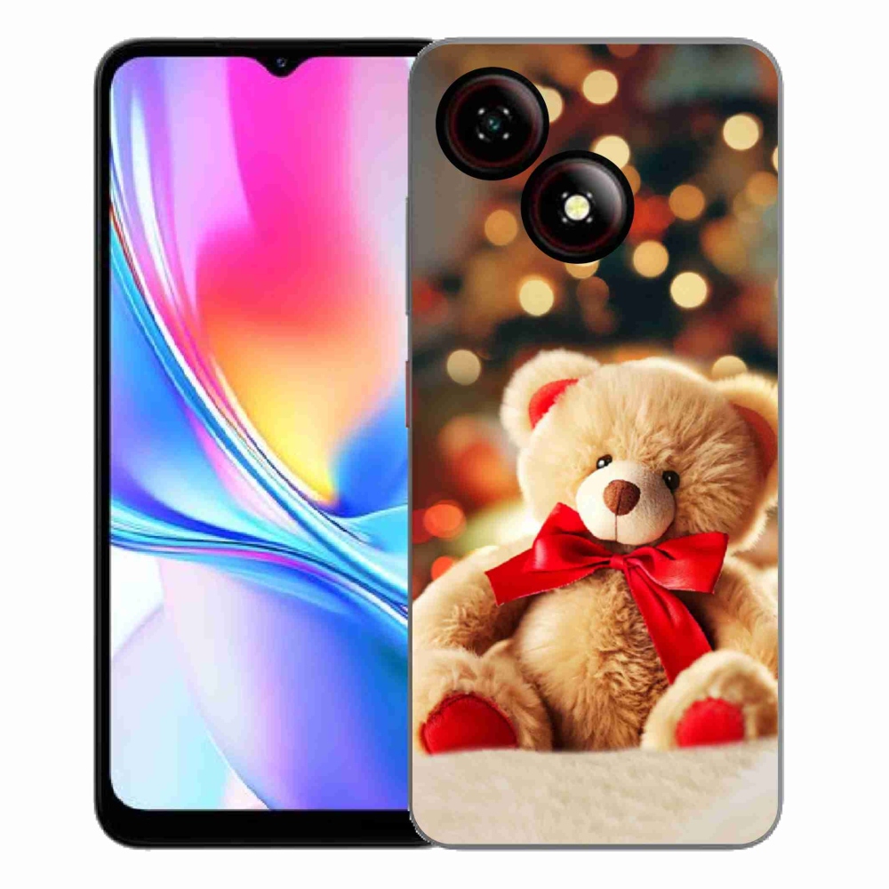 Gélový kryt mmCase na ZTE Blade A35E - plyšový medvedík