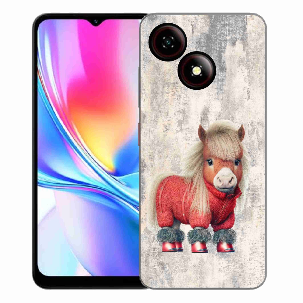 Gélový kryt mmCase na ZTE Blade A35E - poník vo svetri