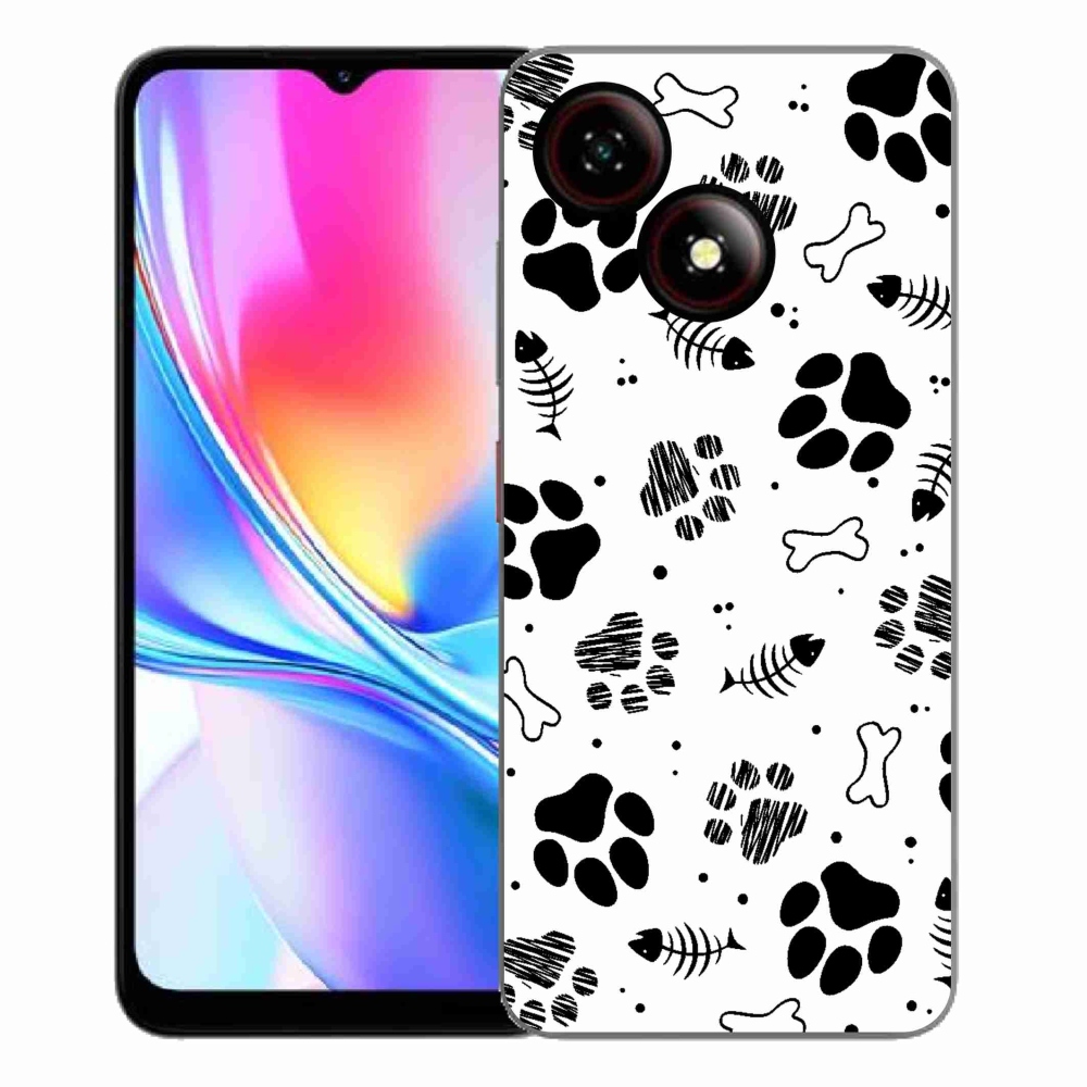 Gélový kryt mmCase na ZTE Blade A35E - psie labky 1