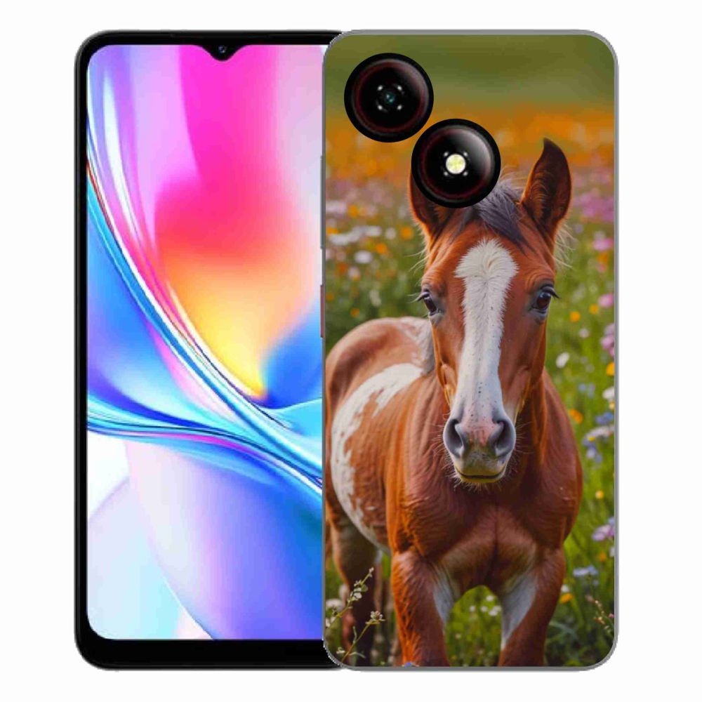 Gélový kryt mmCase na ZTE Blade A35E - roztomilé žriebä