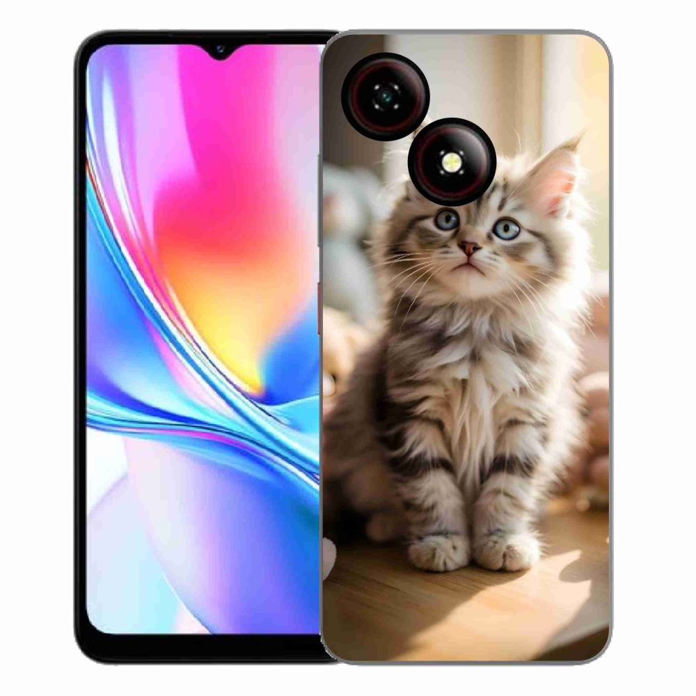 Gélový kryt mmCase na ZTE Blade A35E - roztomilé mačiatko 10