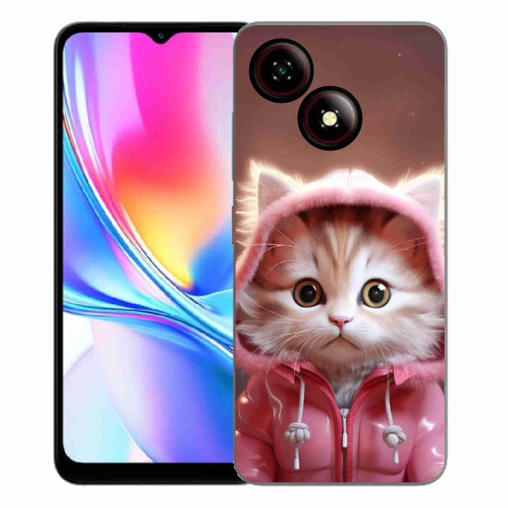 Gélový kryt mmCase na ZTE Blade A35E - roztomilé mačiatko 3