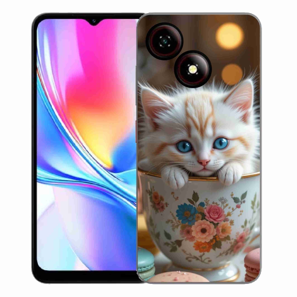 Gélový kryt mmCase na ZTE Blade A35E - roztomilé mačiatko 6