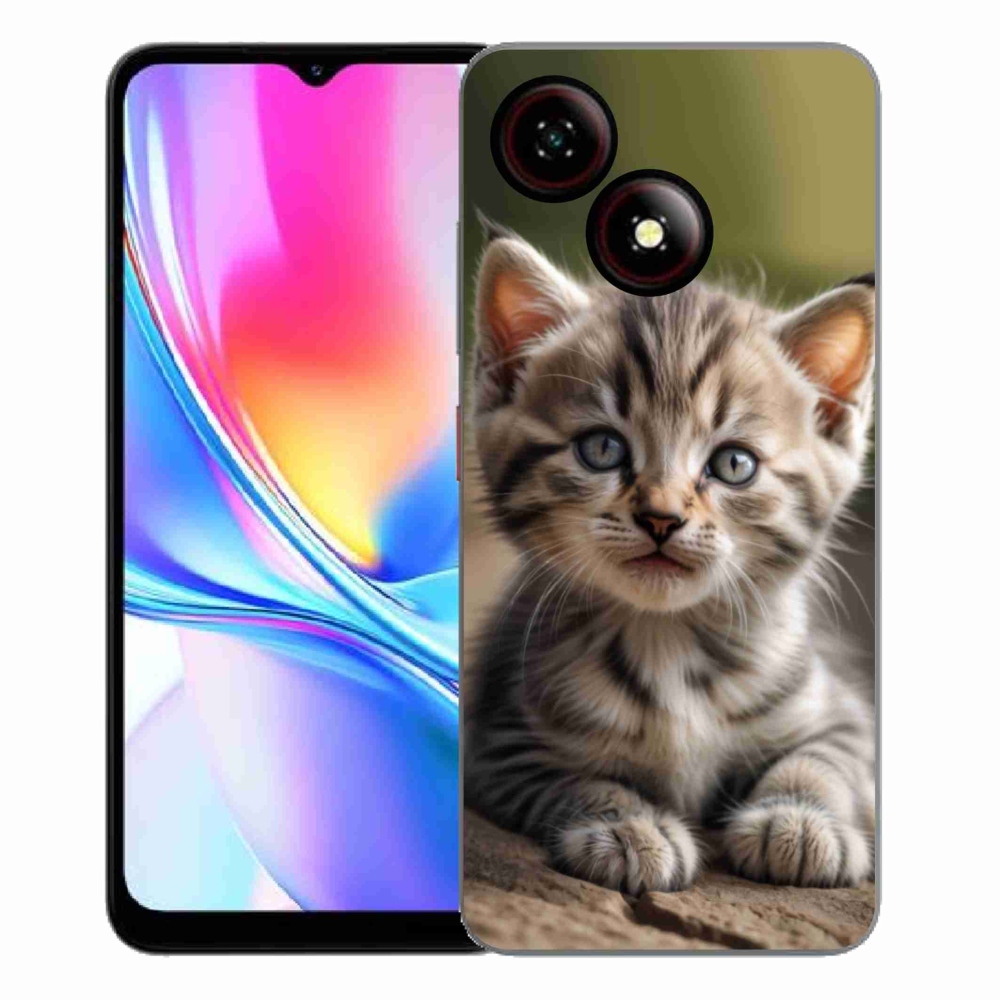 Gélový kryt mmCase na ZTE Blade A35E - roztomilé mačiatko 9