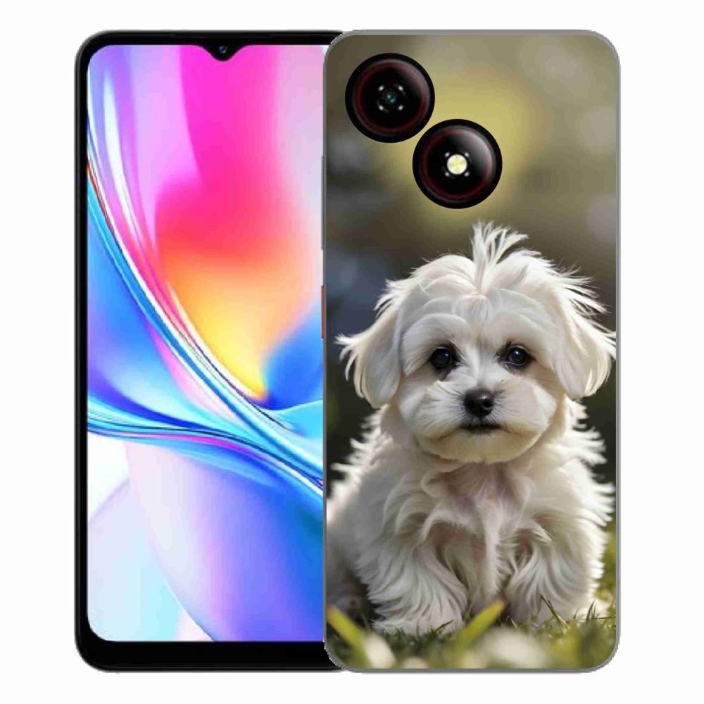 Gélový kryt mmCase na ZTE Blade A35E - roztomilý maltézsky psík
