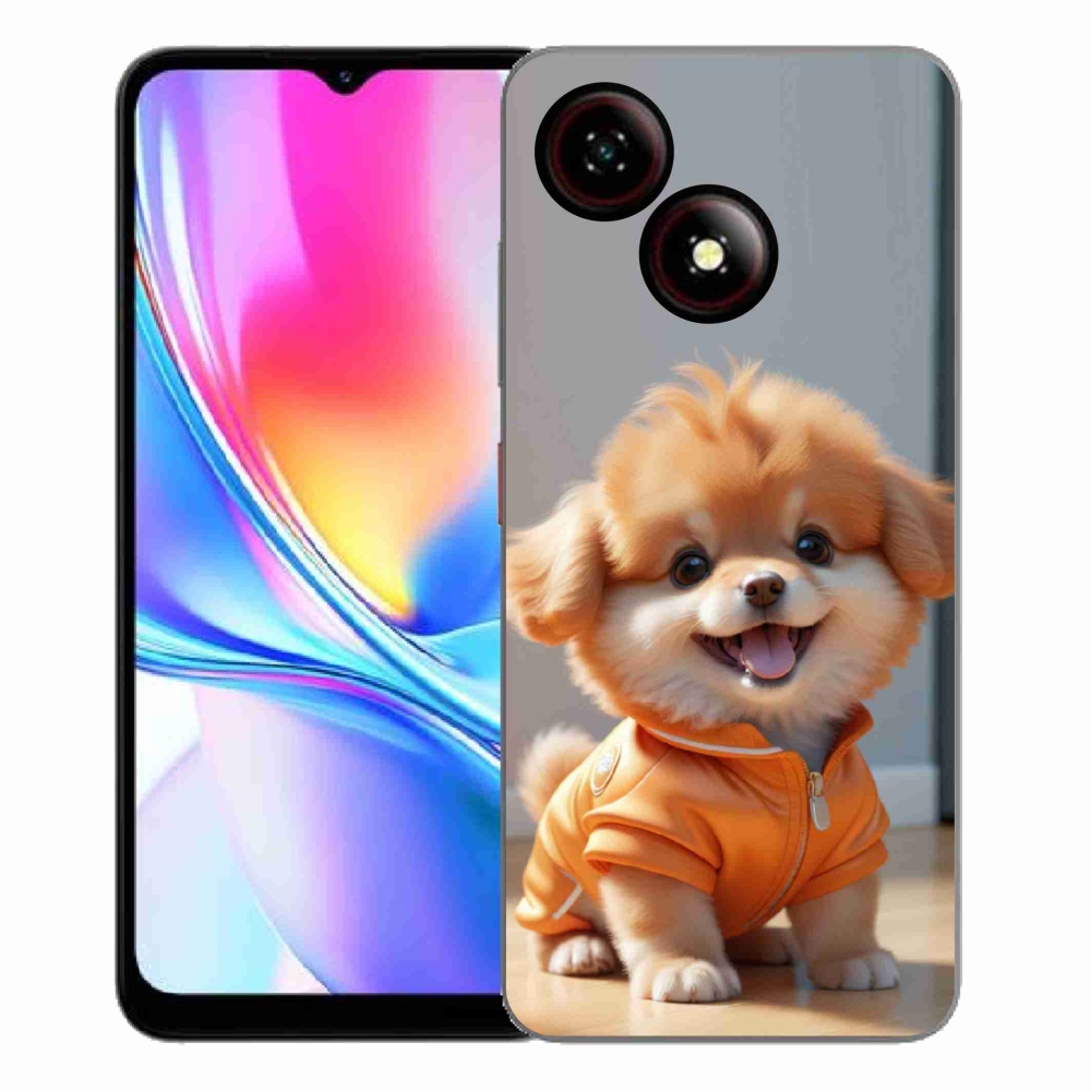 Gélový kryt mmCase na ZTE Blade A35E - roztomilý pomeranian v mikine