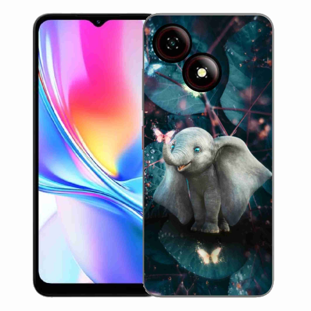 Gélový kryt mmCase na ZTE Blade A35E - roztomilý slon