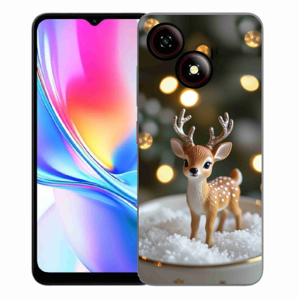 Gélový kryt mmCase na ZTE Blade A35E - roztomilý vianočný jeleň