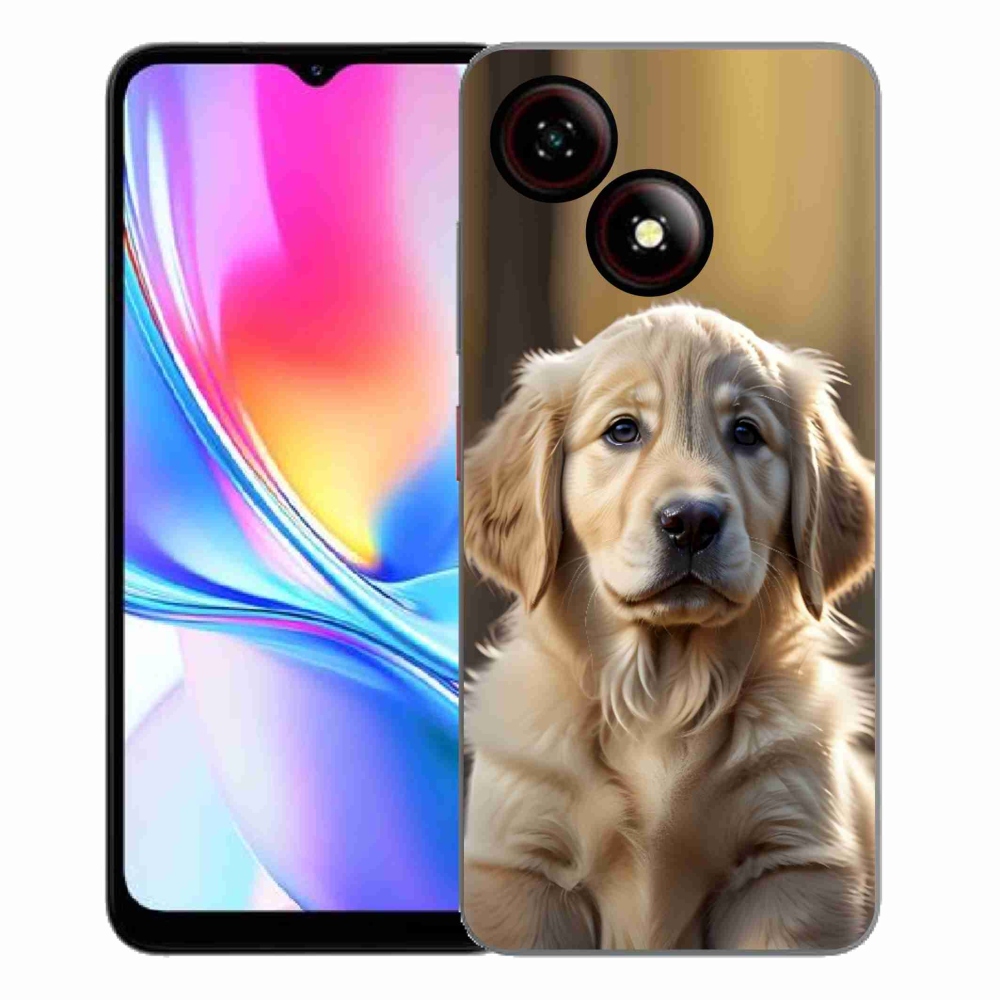 Gélový kryt mmCase na ZTE Blade A35E - roztomilý zlatý retriever