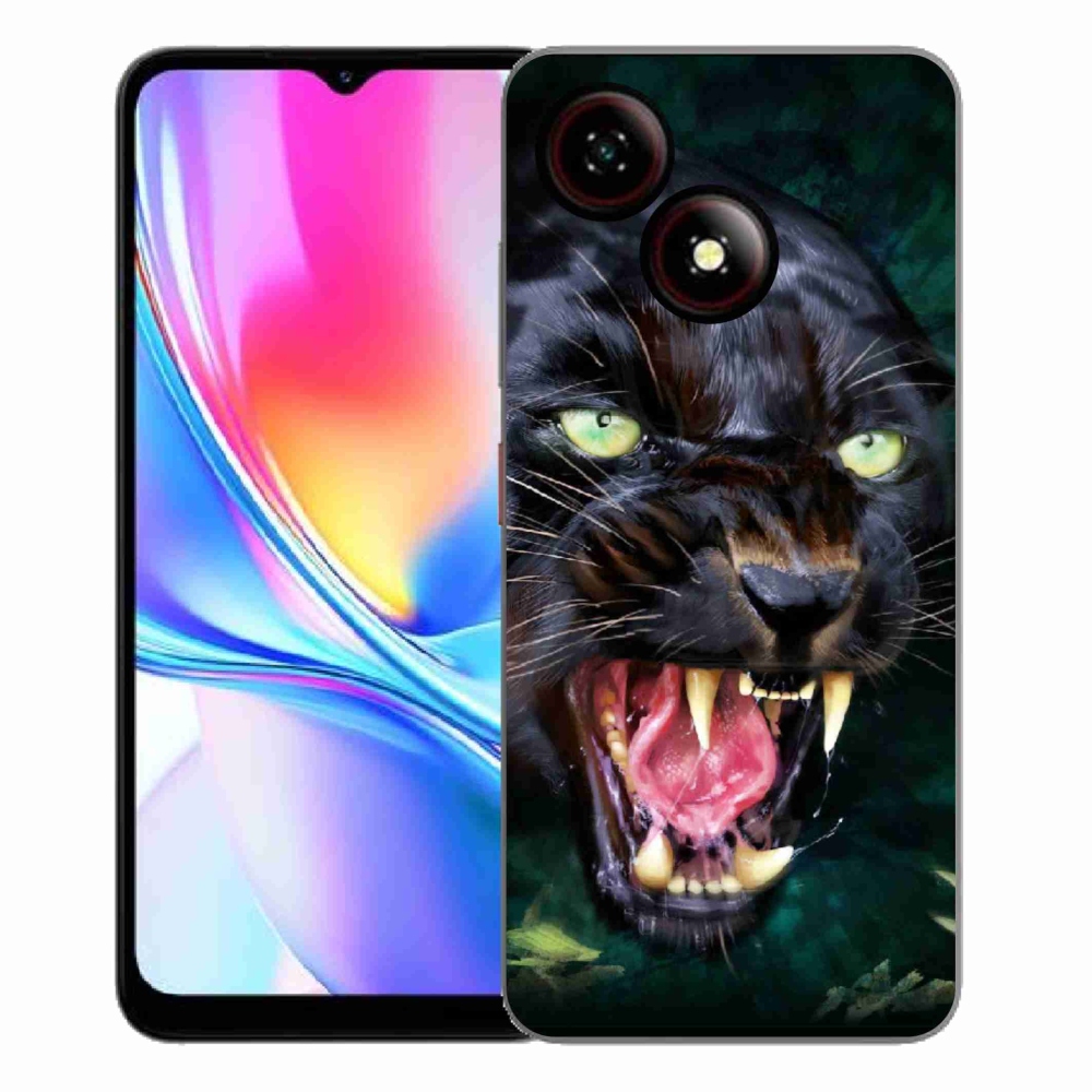 Gélový kryt mmCase na ZTE Blade A35E - rozzúrený čierny panter