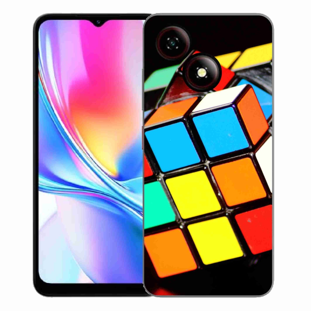 Gélový kryt mmCase na ZTE Blade A35E - rubikova kocka