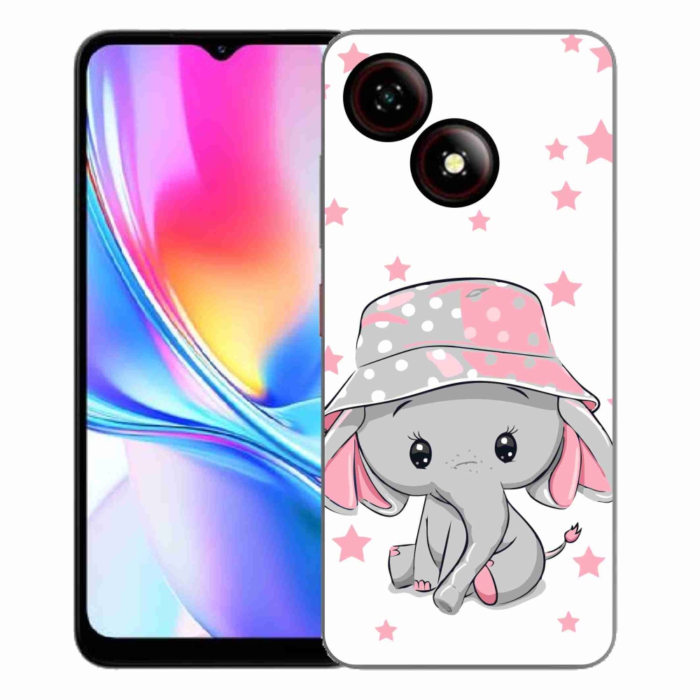 Gélový kryt mmCase na ZTE Blade A35E - ružový slon