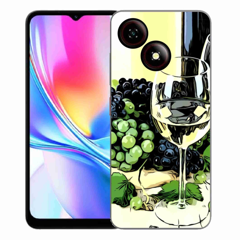 Gélový kryt mmCase na ZTE Blade A35E - pohár vína