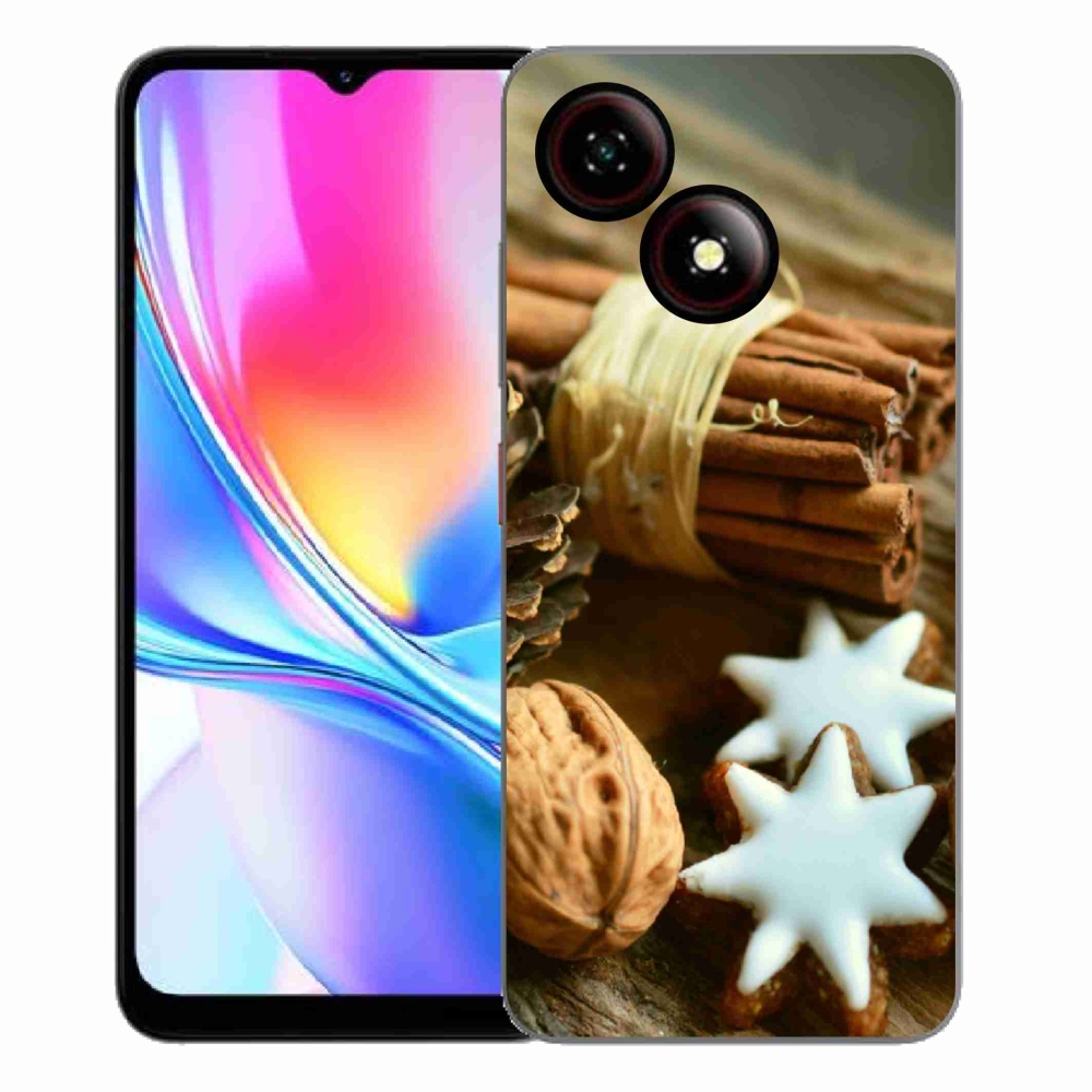 Gélový kryt mmCase na ZTE Blade A35E - škorica a perníčky