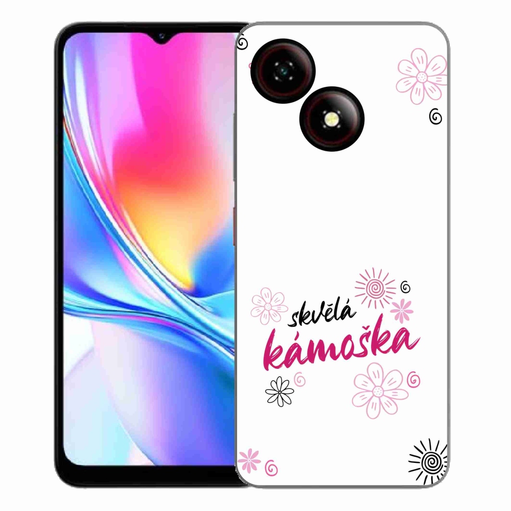 Gélový kryt mmCase na ZTE Blade A35E - skvelá kamoška biele pozadie