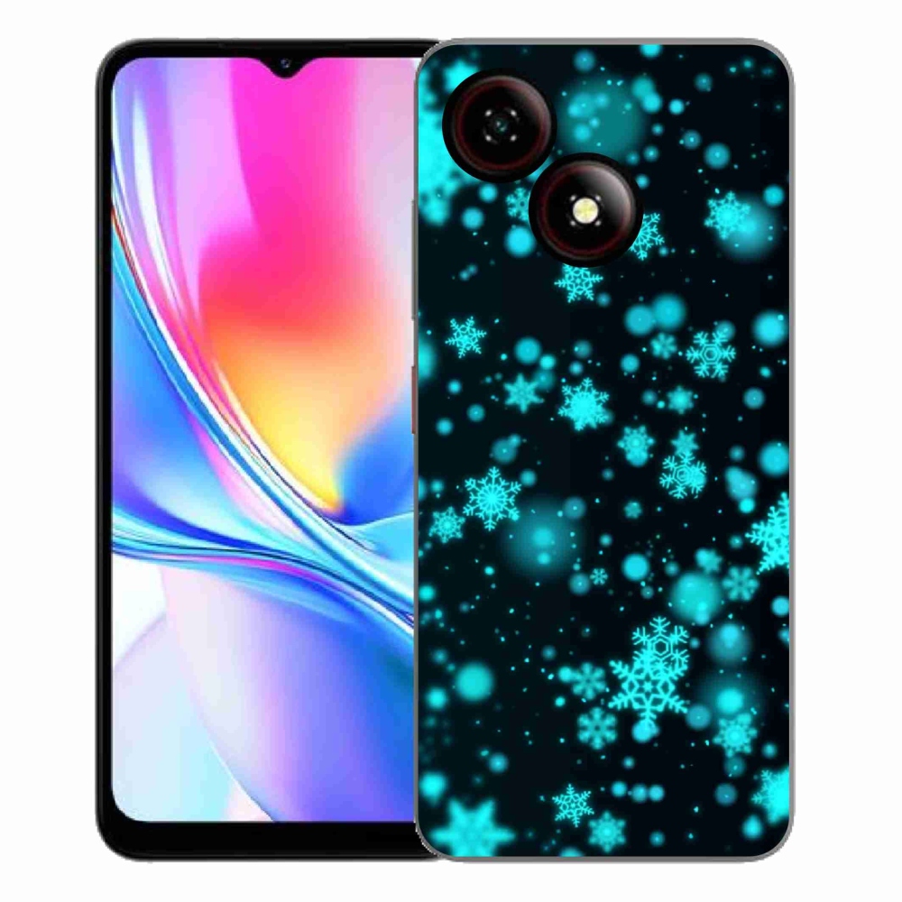 Gélový kryt mmCase na ZTE Blade A35E - snehové vločky 1
